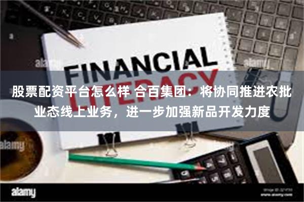 股票配资平台怎么样 合百集团：将协同推进农批业态线上业务，进一步加强新品开发力度